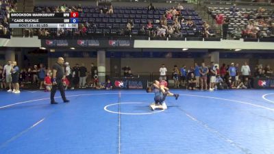 92 lbs Champ. Rd Of 32 - Brookson Marksbury, Michigan Premier WC vs Cade Ruckle, Gold Rush Wrestling