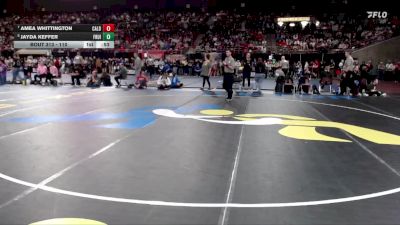 110 lbs Cons. Round 3 - Amea Whittington, Caldwell vs Jayda Keffer, Fruitland