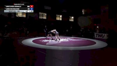 160 lbs 1st Place Match - Lene McCrackin, Simon Fraser University vs Gretchen Donally, Colorado Mesa University