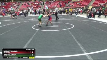 60 lbs Round 4 - Aubrey Gogian, Jr. Vikings vs Odessa Crisp, Pratt Wrestling Club