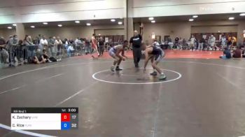 182 lbs Prelims - Keno Zachary, Vougar's Honors Wrestling vs Cody Rice, Florida Pride Black