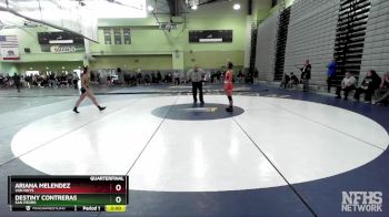 120 lbs Quarterfinal - Destiny Contreras, SAN PEDRO vs Ariana Melendez, Van Nuys