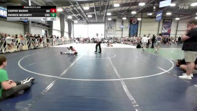 85 lbs Rr Rnd 2 - Carter Marsh, Indiana Outlaws Gold vs Patrick McGorty, Shore Thing Beach