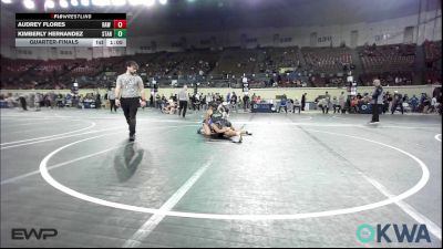 110 lbs Quarterfinal - Audrey Flores, Raw Wrestling Club vs Kimberly Hernandez, Standfast