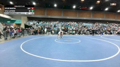 115 lbs Champ. Round 3 - Kylie Martin, Baker / Powder Valley vs Lyla Layson, Damonte Ranch