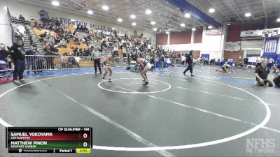 138 lbs 3rd Place Match - Samuel Yokoyama, Los Alamitos vs Matthew Pinon, Newport Harbor