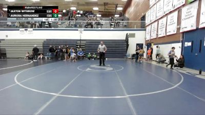 95 lbs Round 2 - Aurora Hernandez, Fighting Squirrels Wrestling Club vs Jaxton Withrow, Bear Lake Wrestling Club