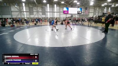 61 lbs Cons. Round 7 - Rianna Bernal, CA vs Madison Pagonis, OK