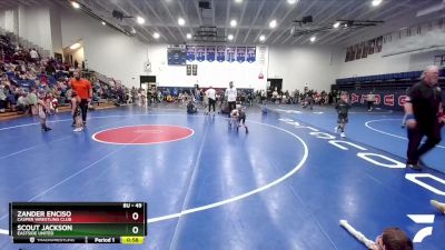 49 lbs Quarterfinal - Zander Enciso, Casper Wrestling Club vs Scout Jackson, Eastside United