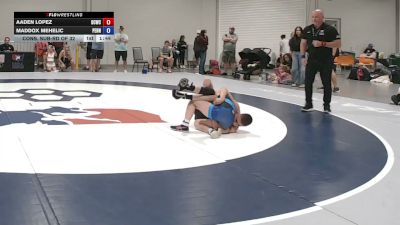 48 kg Cons. Sub-rd Of 32 - Aaden Lopez, Daniel Cormier Wrestling Club vs Maddox Mehelic, Pennsylvania