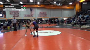 110 lbs Quarterfinal - Mariana Angeles, Cedar Rapids Kennedy vs Grace Navarre, Burlington