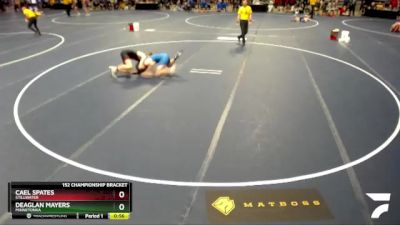 152 Championship Bracket Cons. Round 2 - Deaglan Mayers, Minnetonka vs Cael Spates, Stillwater