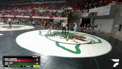 107 lbs Round 2 (8 Team) - Ivey Carver, Canyon West Plains vs Ava Cox, Anna