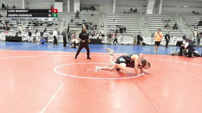 138 lbs Consi Of 16 #2 - Luke Benedict, PA vs Joseph Gosselin, NH