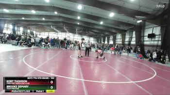 160 lbs Cons. Semi - Brooks Demary, Team Prestige vs Kort Thomson, True Grit Wrestling Club