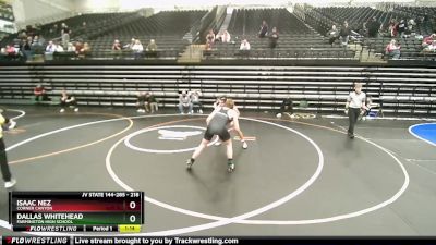 218 lbs Cons. Round 7 - Isaac Nez, Corner Canyon vs Dallas Whitehead, Farmington High School