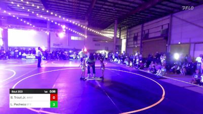 46 lbs Round Of 16 - Brandon Trout Jr., Western Nebraska Elite vs Lorenzo Pacheco, St Francis WC