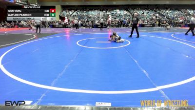 43 lbs Quarterfinal - Isen Vang, EGWA vs Waylon Pearson, OKWA