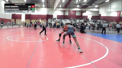 113 lbs 5th Place - Caden Barbera, Iron Faith vs Mason Barbosa, Top Flight Wrestling Academy