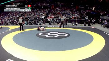 G-120 lbs 1st Place Match - Talea Guntrum, G-Steubenville vs Mackenzie Carder, G-Olen. Orange