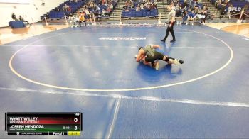 149 lbs Cons. Round 2 - Wyatt Willey, Wisconsin-Platteville vs Joseph Mendoza, Wisconsin-Oshkosh