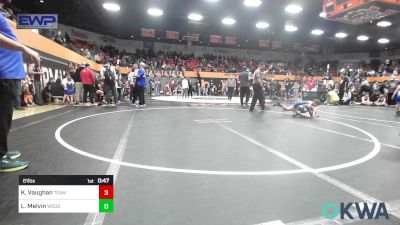 61 lbs Round Of 16 - Klyde Vaughan, Team Guthrie Wrestling vs Liam Melvin, Woodward Youth Wrestling