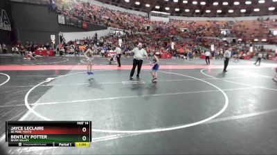 87 lbs Semifinal - Jayce Leclaire, De Pere Youth vs Bentley Potter, River Valley