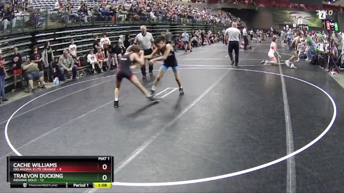 102 lbs Round 2 (6 Team) - Traevon Ducking, Indiana Gold vs Cache ...