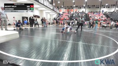 64 lbs Rr Rnd 3 - Beckett Mills, Keystone Kids Wrestling Club vs Ace Durao, Bartlesville Wrestling Club