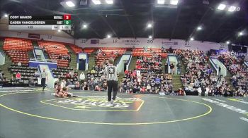 132 lbs Quarterfinals (8 Team) - Cody Manzo, Whitehall vs Caden VanGelderen, Hart