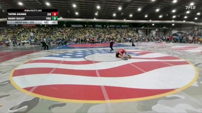 125 lbs Cons. Semi - Taten Adams, Sturgis Youth Wrestling vs Nash Galey, Flathead Valley Wrestling Club