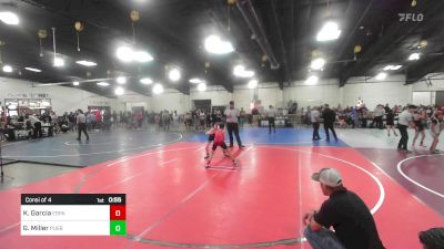 78 lbs Consi Of 4 - Kaleb Garcia, Espanola Wrestling vs Gage Miller, Pueblo West Storm