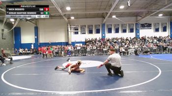120 lbs Quarterfinal - Nick Desisto, Tewksbury vs Josiah Martins Semedo, New Bedford