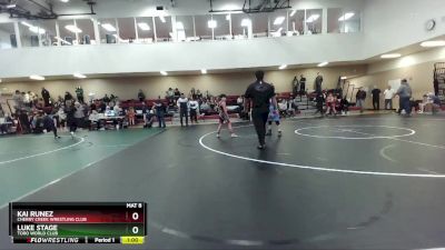 84 lbs Cons. Round 1 - Luke Stage, Toro World Club vs Kai Runez, Cherry Creek Wrestling Club