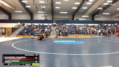 197 lbs Cons. Round 3 - Joseph Redden, Marymount vs Alejandro Camarena, The College Of New Jersey