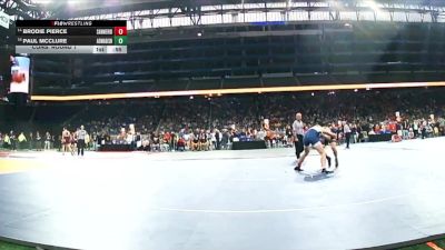 D3-132 lbs Cons. Round 1 - Brodie Pierce, Sanford Meridian vs Paul McClure, Adrian Madison