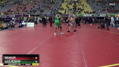 285 lbs Semis & 3rd Wb (16 Team) - Lloyd Reynolds, Wisconsin-Parkside vs Max Balow, Augustana (SD)