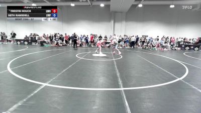 57 lbs Champ. Round 2 - Trestin Houck, Lions Den Wrestling Club vs Seth Ramsdell, Little Falls MN Youth Wrestling