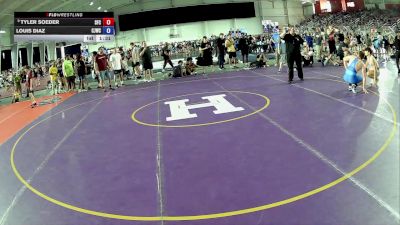 175 lbs Champ. Round 2 - Tyler Soeder, Seasons Freestyle Club vs Louis Diaz, Clarksburg Junior Wrestling Club