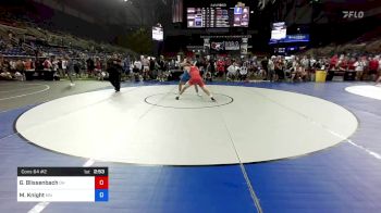 182 lbs Cons 64 #2 - Gabriel Blissenbach, Ohio vs Mitchell Knight, Minnesota