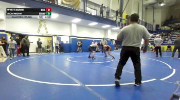 144 lbs Quarterfinal - Wyatt North, Muskogee vs Jack Regan, Bookert T Washington