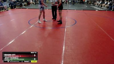 189 lbs Round 3: 3:00pm Fri. - Jimmy Runnels, Student Wrestling Development Program vs Braden Ott, Eagle River High School