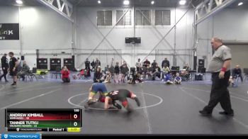 130 lbs Round 3 (4 Team) - Tanner Tutku, Vougars Honors vs Andrew Kimball, Warhawks