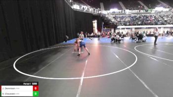 5th - 6th grade - 108 Cons. Round 4 - Slate Claussen, Ubasa Wrestling Academy vs Jake Dennison, Hawkeye Wrestling Academy