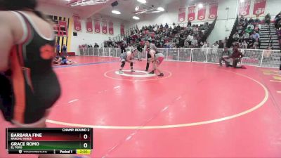 235 lbs Champ. Round 2 - Barbara Fine, Rancho Verde vs Grace Romo, El Toro