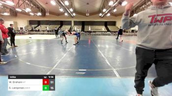 141 lbs Rr Rnd 8 - William Graham, Washington Twp vs Sam Lampman, American MMAW