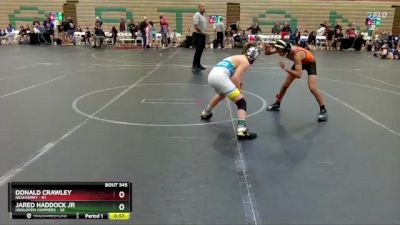 84 lbs Round 5 - Jared Haddock Jr, Henlopen Hammers vs Donald Crawley, Neshaminy