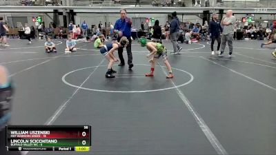 56 lbs Finals (2 Team) - Lincoln Scicchitano, Buffalo Valley WC vs William Uszenski, Mat Warriors Green