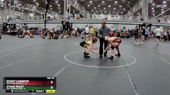 100 lbs Round 7 (8 Team) - Wyatt Carnrite, Backyard Brawler vs Ethan Raley, Mat Warriors Red
