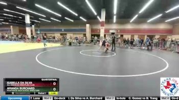 112 lbs Quarterfinal - Isabella Da Silva, All American Wrestling Club vs Amanda Burchard, Montwood High School Wrestling